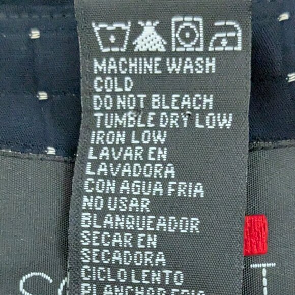 Vintage SCARLETT Dotted Navy Poly Knit Career Jacket Blazer; Size 15/16 - Picture 6 of 6